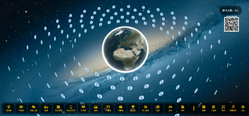 大屏幕互动系统源码 - 炫酷前端与完整功能