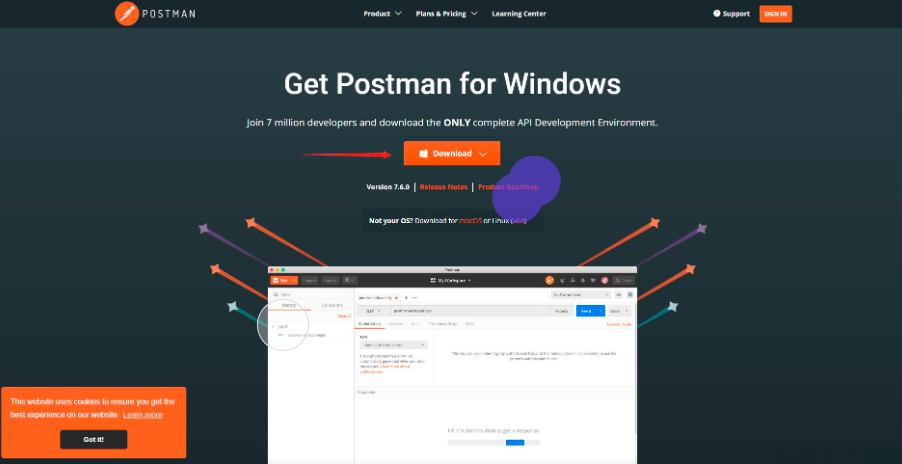 Postman接口测试界面示例