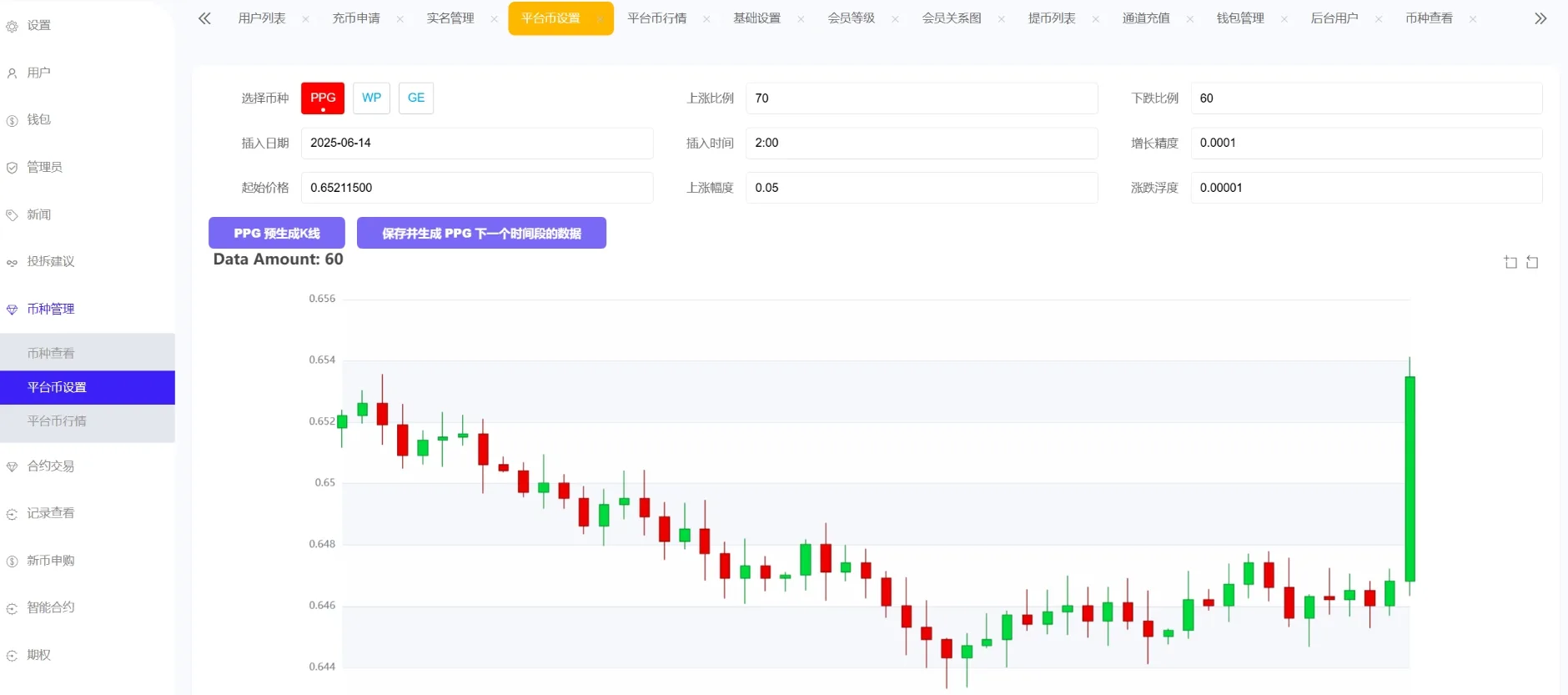 Phemex交易所界面截图5