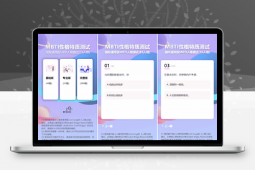 MBTI十六型人格职业性格测试源码完整版 - PC+H5自适应PHP源码